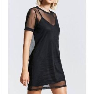 Forever 21 Mesh Tshirt Dress